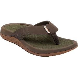 Grundens Fish Finder Sandals Rubber Dark Brown Men's 9 D