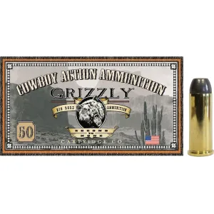 Grizzly Cartridge Cowboy 45 Colt (Long Colt) Ammo 250 Grain Flat Nose Box of 50