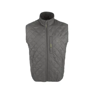 Drake Men's Delta Quilted Fleece Lined Insulated Vest Charcoal 2XL