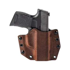 Mission First Tactical Hybrid OWB Holster Right Hand Sig Sauer P365 Kydex/Leather Brown