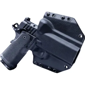 Mission First Tactical Hybrid OWB Holster Right Hand Springfield Prodigy 1911 4.25" Kydex/Leather Black