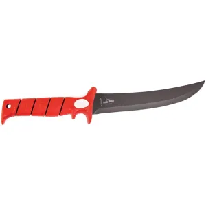Bubba Stiff Fillet Knife 9" High Carbon Stainless Steel Blade Polymer Handle Red/White