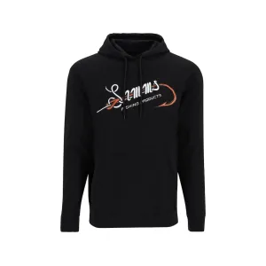Simms Men's Hook and Loop Hoodie Black Medium