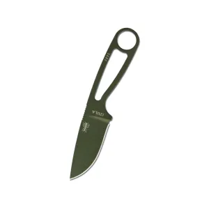 ESEE Knives Izula Fixed Blade Knife 2.63" Drop Point 1095 Powder Coat Blade 1095 Handle Olive Drab