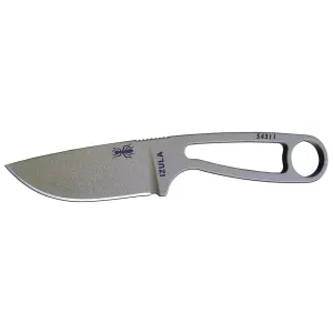 ESEE Knives Izula Fixed Blade Knife 2.63" Drop Point 1095 Powder Coat Blade 1095 Handle Flat Dark Earth