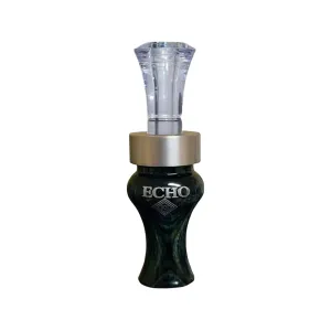 Echo Timber Duck Call Wood/Polycarbonate Green Diamondwood Double Reed