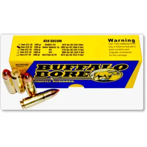 Buffalo Bore 458 Socom Ammo 300 Grain Nosler Ballistic Tip Polymer Tip Box of 20
