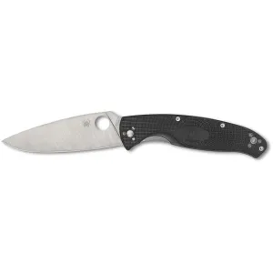 Spyderco Resilience Lightweight Pocket Knife 4.2" Drop Point 8Cr13MoV Stainless Satin Blade Fiberglass Reinforced Nylon (FRN) Handle Black