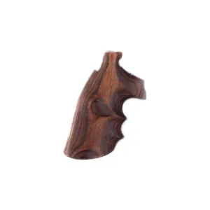 Hogue Fancy Hardwood Grips with Finger Grooves for Colt Trooper Mark III Rosewood Laminate
