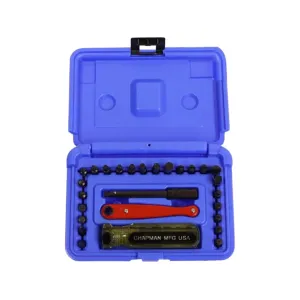 Chapman Model 7341 24-Piece Screwdriver Set with Standard, Bristol and 6 Spline Bits