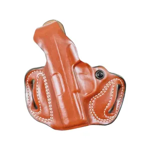 DeSantis Gunhide Thumb Break Mini Slide OWB Holster Left Hand Glock 43 Leather Tan