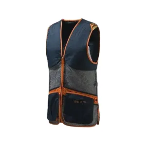 Beretta Men's Full Mesh Shooting Vest Total Eclipse Blue/Gray Large