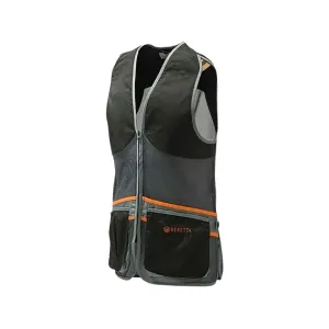 Beretta Men's Full Mesh Shooting Vest Black/Gray Medium