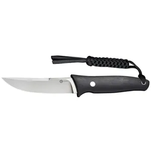 CIVIVI Tamashii Fixed Blade Knife 4.73" Drop Point D2 Satin Blade G-10 Handle Black