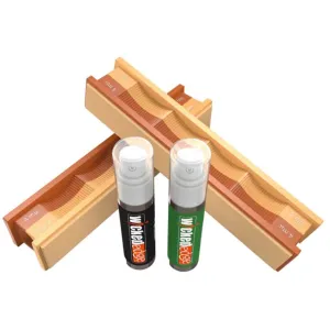 Wicked Edge 4/2 Micron Diamond Emulsion & Leather Strops 2PK