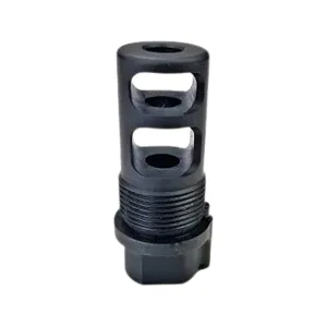 Krebs Custom Self Timing I.M.S Muzzle Brake with Jam Nut M14x1 Thread Steel Matte