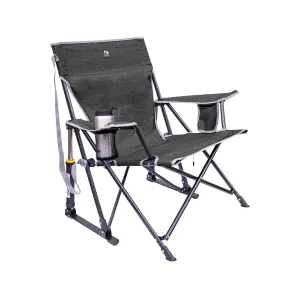 GCI Outdoor Kickback Rocker Folding Chair Heathered Pewter