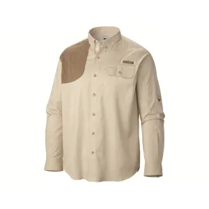 Columbia Men's PHG Blood and Guts Shooting Long Sleeve Shirt Fossil Medium