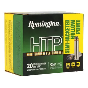 Remington High Terminal Performance (HTP) 357 Magnum Ammo 158 Grain Semi-Jacketed Hollow Point Case of 500 (25 Boxes of 20)