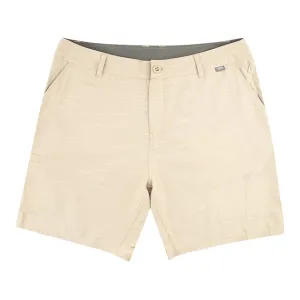 AFTCO Men's 365 Hybrid Chino Shorts Khaki 42" Waist 7" Inseam