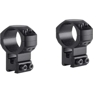 Hawke Sport Optics Tactical Match Airgun 9-11mm Dovetail 30mm Scope Rings Matte Extra-High