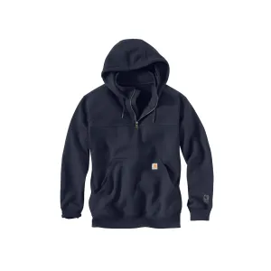 Carhartt Men's Rain Defender Loose Fit Heavyweight Quarter Zip Hoodie New Navy XL