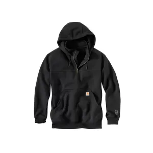 Carhartt Men's Rain Defender Loose Fit Heavyweight Quarter Zip Hoodie Black Medium
