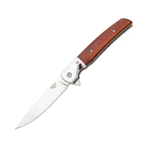 Bear & Son CB21 Folding Knife 3.375" Drop Point D2 Satin Blade Wood Handle Cocobolo