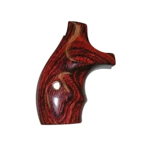 Smith & Wesson Grips Boot-Style with 2 Finger Grooves S&W J-Frame Round Butt Rosewood