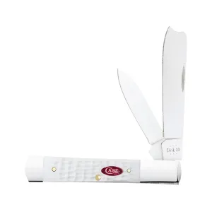 Case Razor Pocket Knife 3" Razor/Pen Tru-Sharp Stainless Blade Synthetic Handle White