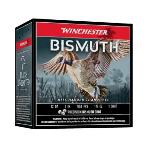 Winchester Bismuth 12 Gauge Ammo 3" #1 Bismuth Shot 1-3/8 oz Box of 25