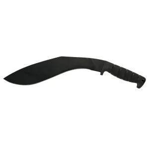Ontario Kukri Fixed Blade Tactical Knife 12" Kukri 1095 Carbon Steel Blade Kraton Handle Black