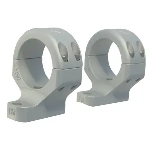 DNZ Game Reaper 2 2-Piece Scope Mount 1" Rings Remington 700, Howa 1500, Weatherby Vanguard Silver Medium