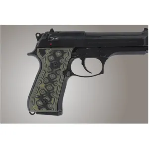 Hogue Extreme Series Grips for Beretta 92F, 92FS, 92SB, 96, M9 G10 Olive Drab