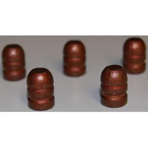 Missouri Bullet Company Cast Lead 38 Caliber (358 Diameter) Bullets 125 Grain Flat Point with Cannelure Box of 500