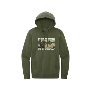 Muley Freak Men's Elk Freak Screamin' Hoodie Green Large