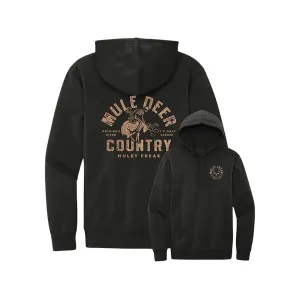 Muley Freak Men's Buckin' Hoodie Black XL
