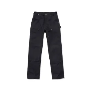 Carhartt Men's Firm Duck Double Front Utility Work Pants Black 34X32
