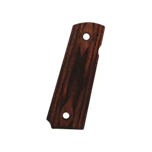 Ed Brown 1911 Government, Commander Double Diamond Checkered Slimline Grips Laminate Brown