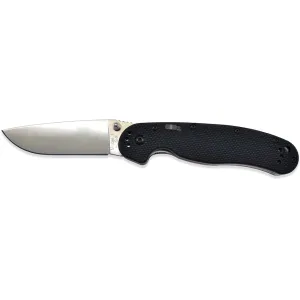 Ontario RAT 1A Assisted Opening Pocket Knife 3.5" Drop Point AUS-8 Steel Blade G-10 Handle Black