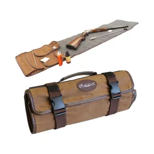 Rush Creek Creations Weather Resistant Portable Gun Cleaning Mat 69" x 16" Waxed Canvas Brown