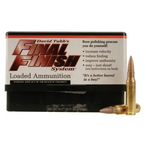 Speedlock Tubb Final Finish 308 Winchester Bore Lapping Ammo Box of 20