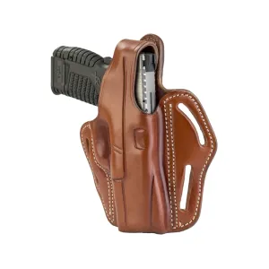 1791 Gunleather Thumb Break OWB Holster Right Hand Glock 17, 19, 19X, 22, 23, 26, 27, 31, 32, 33, 38, 45, 47, S&W M&P 9, M&P 40, M&P Shield, Sig P228, P229 Leather Classic Brown