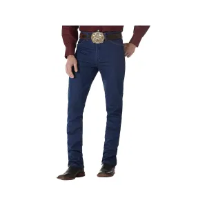 Wrangler Men's Cowboy Cut Slim Jeans Prewashed Indigo 42X32