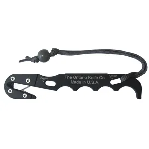 Ontario Mil-Spec Model 2 Strap Cutter 6061-T6 Aluminum Black