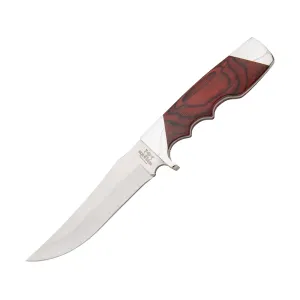 Bear & Son 277R Fixed Blade Knife 4.375" Drop Point 440 Satin Blade Rosewood Handle