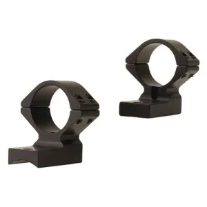 Talley Lightweight 2-Piece Scope Mount 30mm Rings Extended Savage Model 110-111-112-114-116 Flat Rear (6-48 Screws) Matte Black Medium