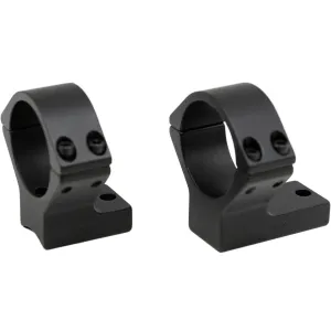 Talley Lightweight 2-Piece Scope Mount 30mm Rings Savage Model 110-111-112-114-116 Flat Rear (6-48 Screws) Matte Black Medium