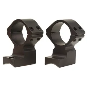 Talley Lightweight 2-Piece Scope Mount 1" Rings Savage 10 Through 16, 110 Through 116 Round Rear, Axis (6-48 Screws) Matte Black Extra-High