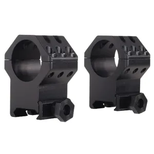 Weaver Tactical 6 Hole Weaver 1" Scope Rings Matte Black Ultra-High